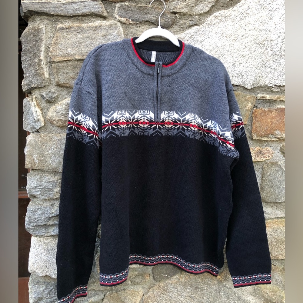 Hanna Andersson Fair Isle Nordic Zip Sweater